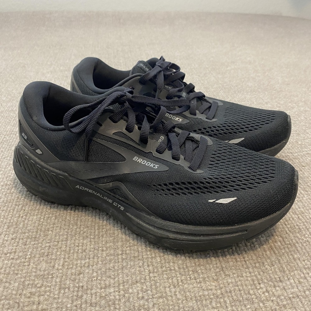 Brooks Adrenaline GTS 23 Shoes Womens Size 8.5 Black Cushioned 1203811B020